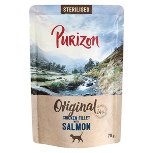 Purizon Adult Sterilised 6 x 70 g - getreidefrei Produktbild