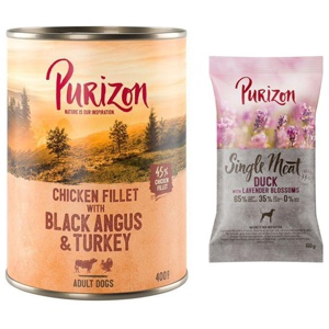 Purizon Single Meat Adult Ente mit Apfel und Lavendelblüten Produktbild