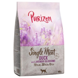 Purizon Single Meat Ente mit Lavendelblüten Produktbild