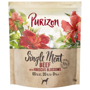 Purizon Single Meat Rind mit Hibiskusblüten Produktbild