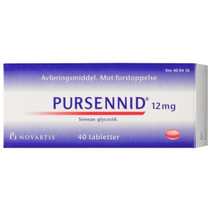 Pursennid 12 mg tabletter 40 stk produktbilde
