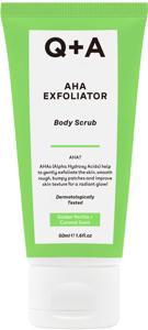 Q+A AHA Exfoliator Body Scrub Travel Size 50 ml produkt bild