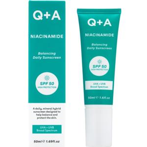 Q+A Niacinamid Balancing Face Sunscreen SPF50 50 ml produkt bild