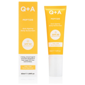 Q+A Peptide Renewing Face Sunscreen SPF 50 50 ml produktbilde