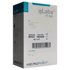 QLABS PTZ-INR Teststreifen zur INR-Bestimmung 24 St Teststreifen Produktbild