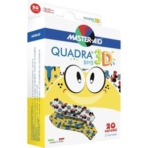 QUADRA 3D Kinderpflaster 20x78 mm/26x78 mm boys Produktbild