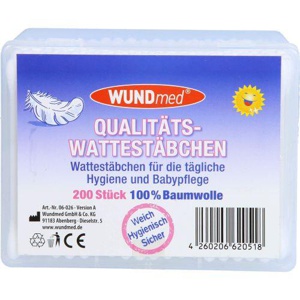 QUALITÄTS Wattestäbchen Baumwolle Produktbild