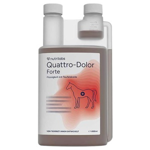 Quattro Dolor forte flüssig für Pferde, 1 l Flüssigkeit Produktbild