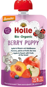 Quetschie Berry Puppy, Apfel & Pfirsich mit Waldbeeren ab 8 Monaten, 100 g Produktbild