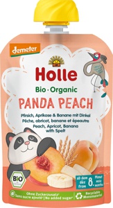 Quetschie Panda Peach, Pfirsich, Aprikose, Banane mit Dinkel ab 8 Monaten, 100 g Produktbild
