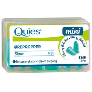 Quies Mini Ørepropper Skum produktbillede