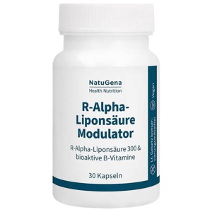 R-Alpha-Liponsäure 300 + B12 + Folsäure + Biotin Kapseln, 30 St Kapseln Produktbild