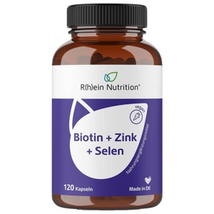 R(h)ein Nutrition BIOTIN + ZINK + SELEN 120 St Kapseln Produktbild