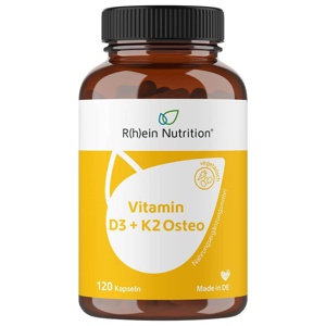 R(h)ein Nutrition Vitamin D3 + K2 Osteo 120 St Kapseln Produktbild
