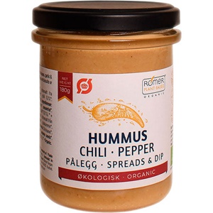 Rømer Hummus Chili Økologisk   180 g produktbillede