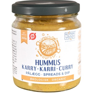 Rømer Smørepålæg Hummus Karry Økologisk   200 g produktbillede