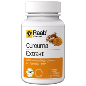 RAAB Vitalfood Curcuma Extrakt Bio Kapseln Produktbild