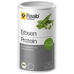 Raab Vitalfood Erbsen Protein Bio Pulver, 400 g Pulver Produktbild