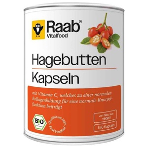 Raab Vitalfood Hagebutte Bio Kapseln, 150 St Kapseln Produktbild