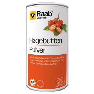 RAAB Vitalfood Hagebutte Bio Pulver Produktbild