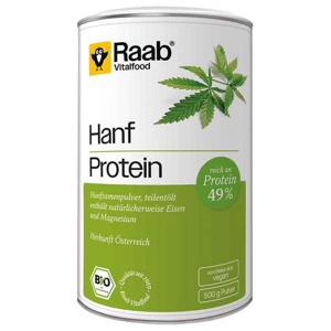 RAAB Vitalfood Hanf Protein Bio Pulver Produktbild