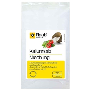 Raab Vitalfood Kaliumsalz Mischung Pulver, 1000 g Pulver Produktbild