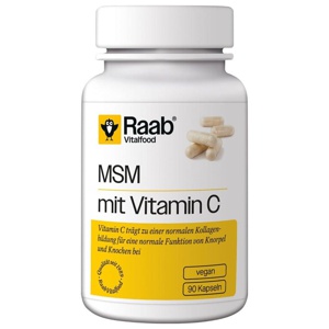 Raab Vitalfood MSM mit Vitamin C Kapseln Produktbild