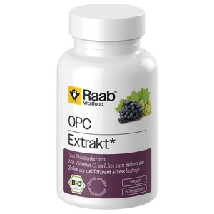 Raab Vitalfood OPC Extrakt Kapseln Bio, 60 St Kapseln Produktbild