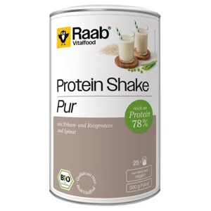 Raab Vitalfood Protein Shake Pur Bio Pulver Produktbild