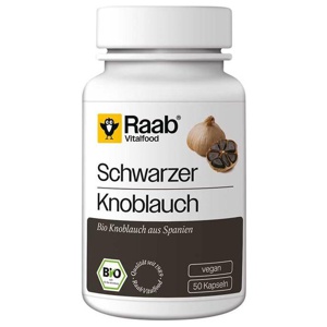 Raab Vitalfood Schwarzer Knoblauch Kapseln, 50 St Kapseln Produktbild