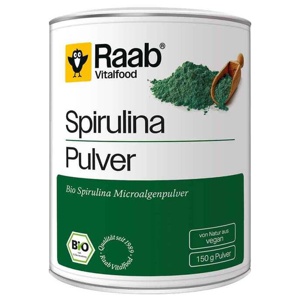 Raab Vitalfood Spirulina Bio Pulver, 150 g Pulver Produktbild