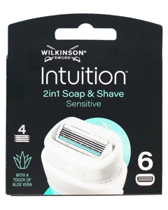 Rasierklingen, Intuition 2in1 Soap & Shave Sensitive, 6 St Produktbild