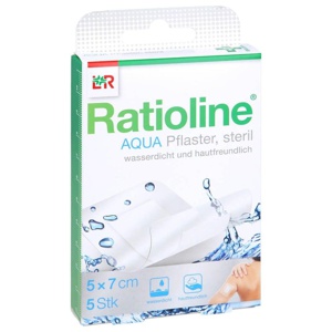 RATIOLINE aqua Duschpflaster Plus 5x7 cm steril Produktbild