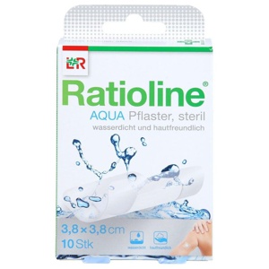 RATIOLINE aqua Pflaster 3,8x3,8 cm steril Produktbild