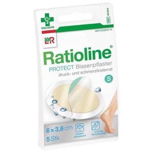 Ratioline Blasenpflaster 3,8x6 cm klein, 5 St Pflaster Produktbild