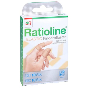 Ratioline ELASTIC Fingerpflaster in 2 größen 20 St Verband Produktbild