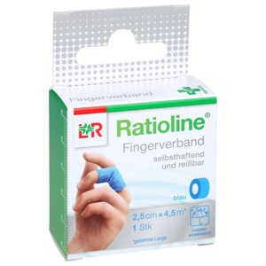 RATIOLINE selbsthaft.Fingerv.2,5cmx4,5m blau Produktbild