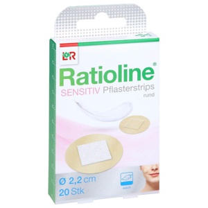 RATIOLINE sensitive Pflasterstrips rund Produktbild
