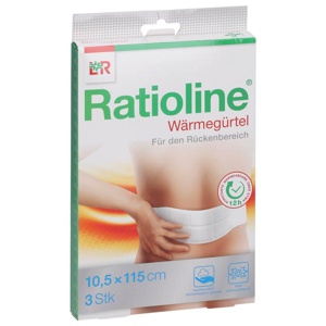 Ratioline Wärmegürtel Rücken 10,5 x 115 cm 3 St Pflaster Produktbild