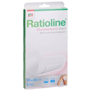 RATIOLINE Wundverband 10x20 cm steril Produktbild