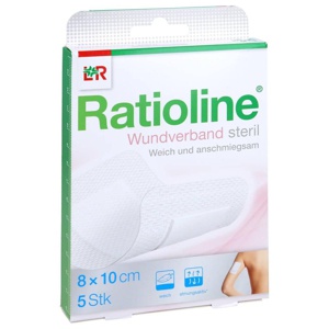 RATIOLINE Wundverband 10x8 cm steril Produktbild