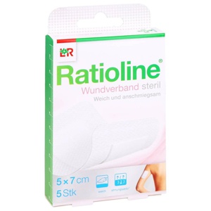 RATIOLINE Wundverband 7x5 cm steril Produktbild