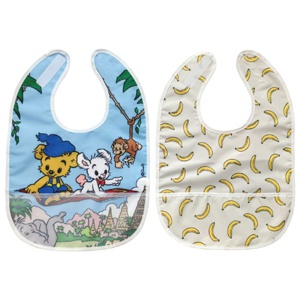 Rätt Start Bamse Djungel Haklappar med ficka 2-pack produkt bild