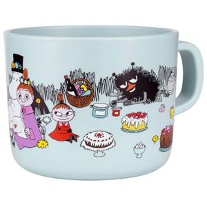 Rätt Start Mumin Picknick Mugg med handtag ljusblå produkt bild
