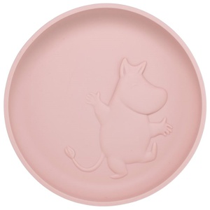 Rätt Start Mumin Silikon Tallrik med Sugkopp Rosehip Pink produkt bild