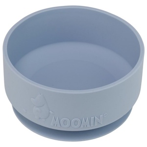 Rätt Start skål i silikon med sugkopp Mumin sky blue produkt bild