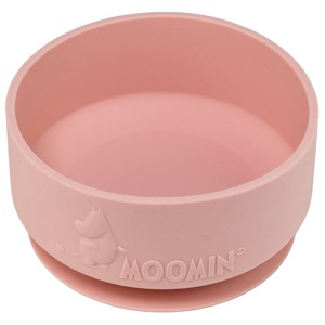 Rätt Start Mumin Silikon Skål med Sugkopp Rosehip Pink produkt bild