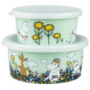 Rätt Start snackbox 2-pack Mumin Äng grön produkt bild