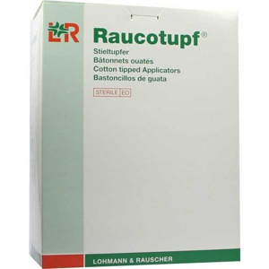 RAUCOTUPF Stieltupfer 1 St ster.großer Wattekopf Produktbild