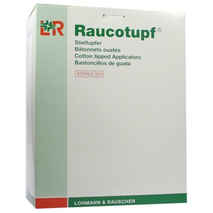 Raucotupf Stieltupfer 2 St.ster.grosser Wattek. Produktbild